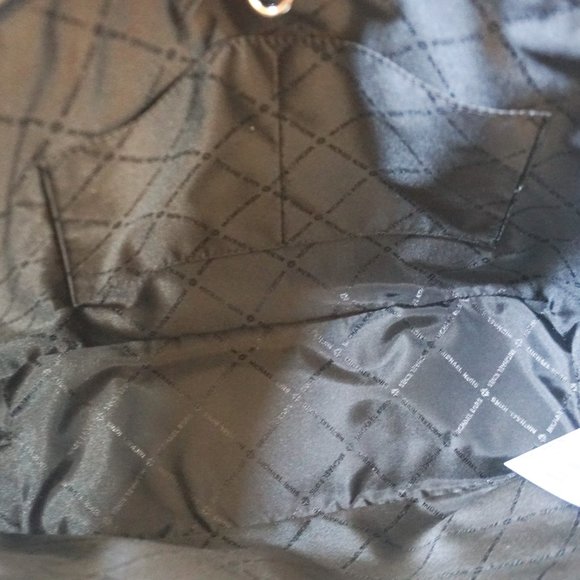 Michael Kors MD Carryall Tote MK Brown Black - Picture 10 of 12